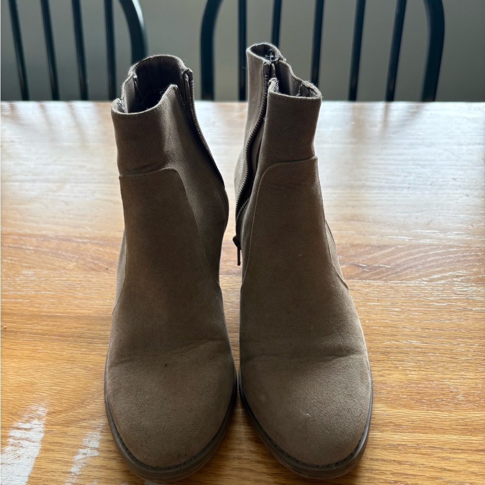 Brown Suede Ankle Boots